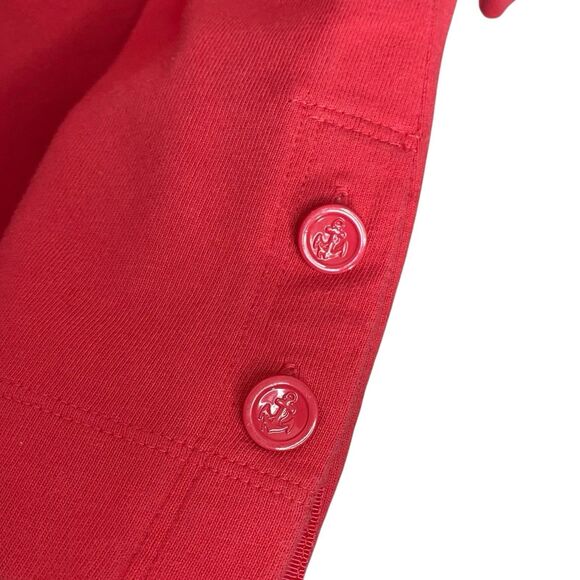 Talbots Top Women S Pink 3/4 Sleeve Blouse Shirt Pullover Anchor Buttons Coastal - Picture 6 of 10